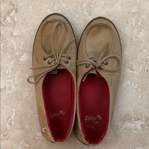 Vans surf inspired brown slip-on